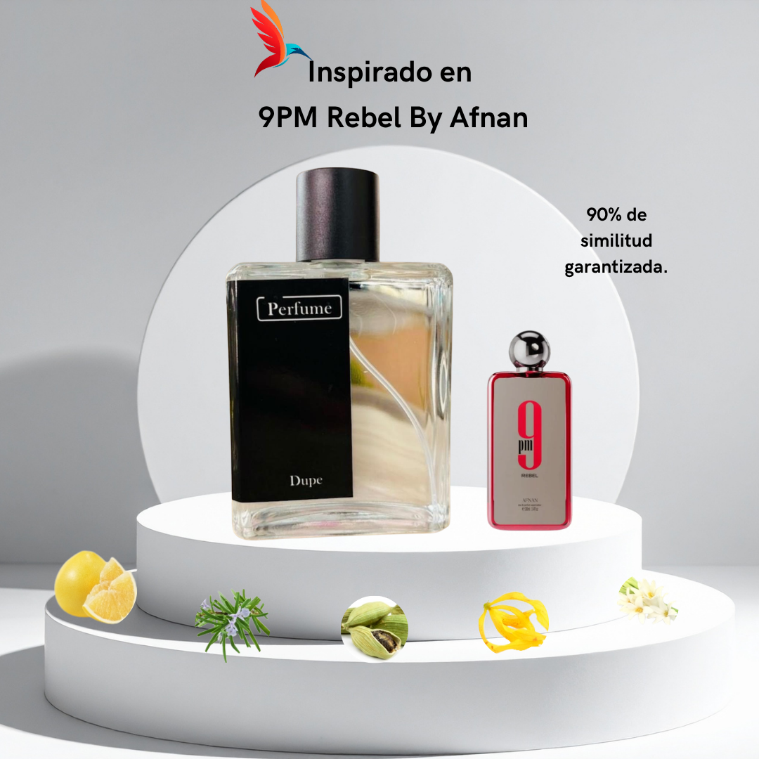 Perfume M123 inspirado en 9PM Rebel by Afnan - Imagen 2