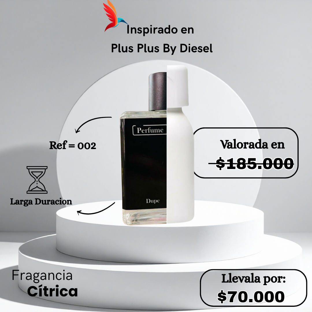 Perfume M002 Inspirado en  Plus Plus By Diesel