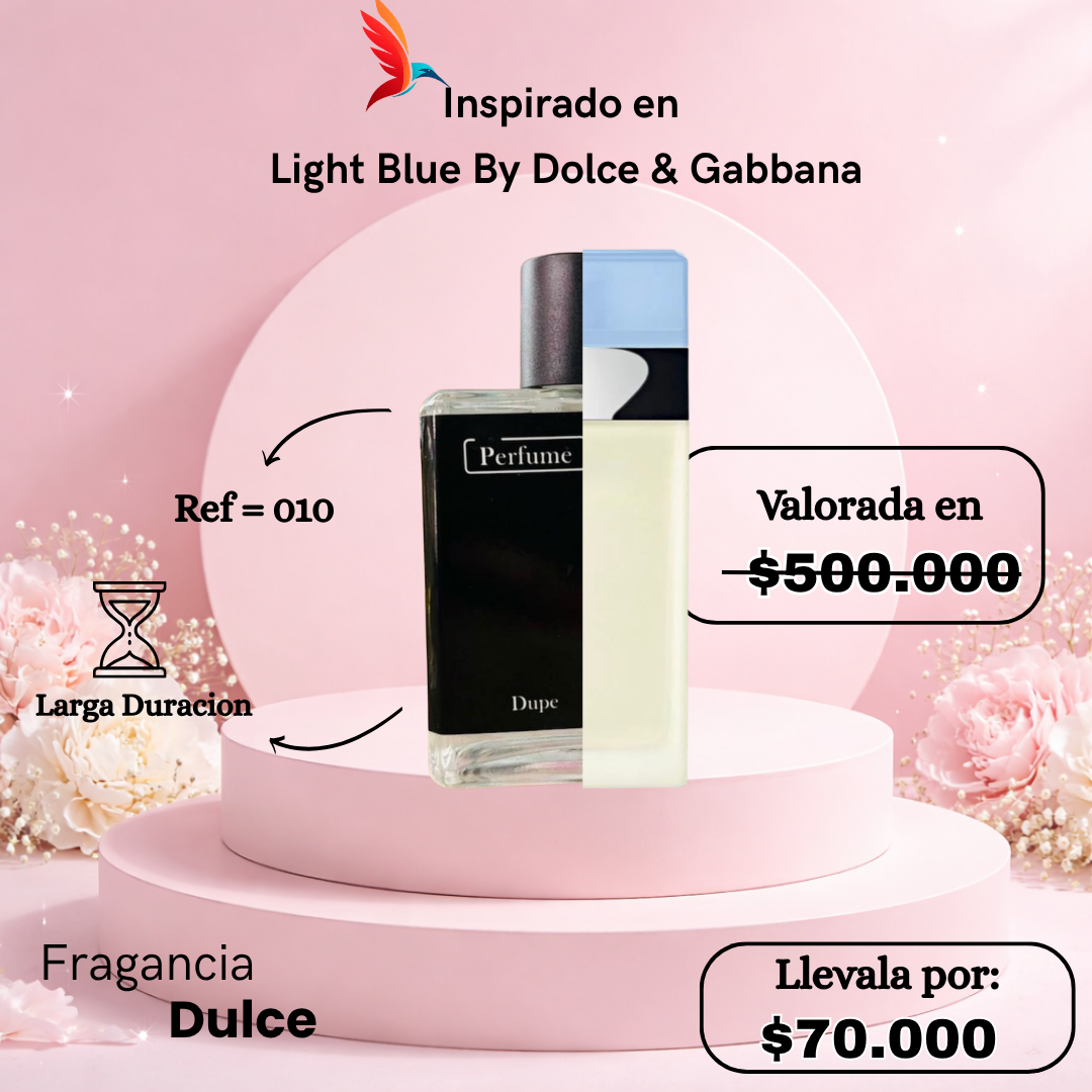 Perfume F010 inspirado en Light Blue by Dolce & Gabbana