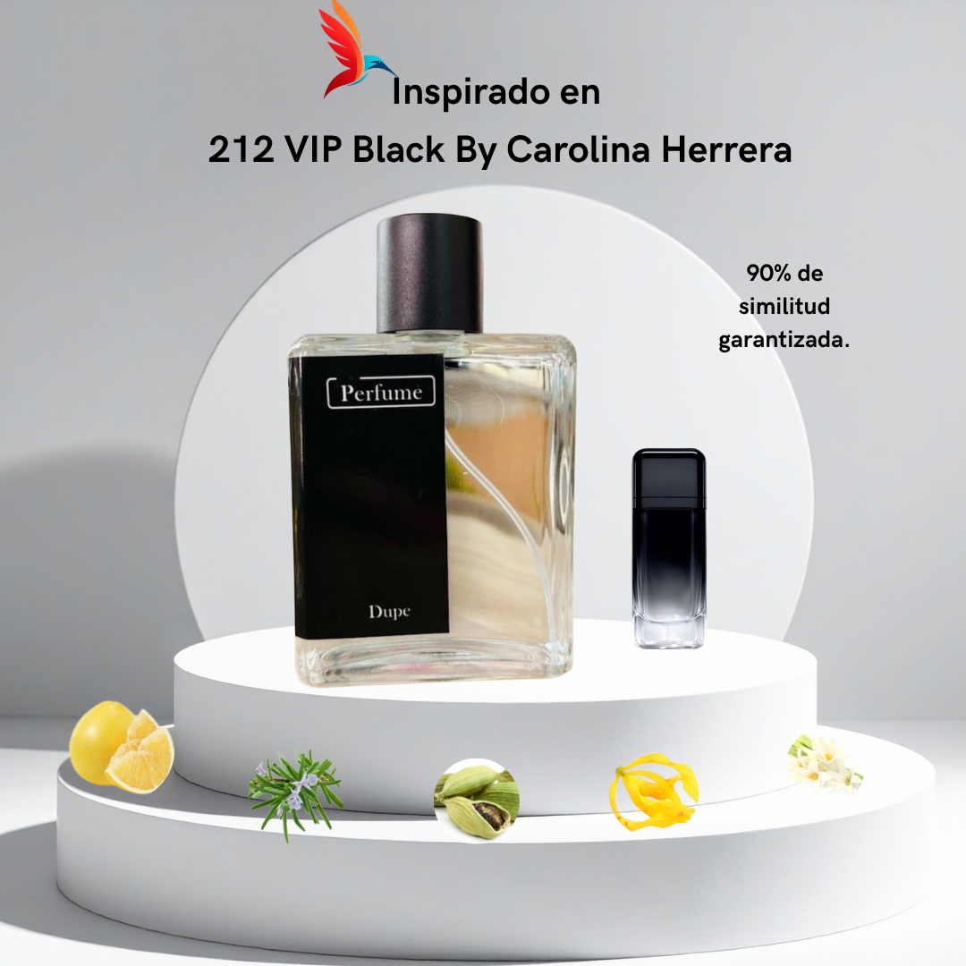 Perfume M073 inspirado en 212 VIP Black by Carolina Herrera - Imagen 2