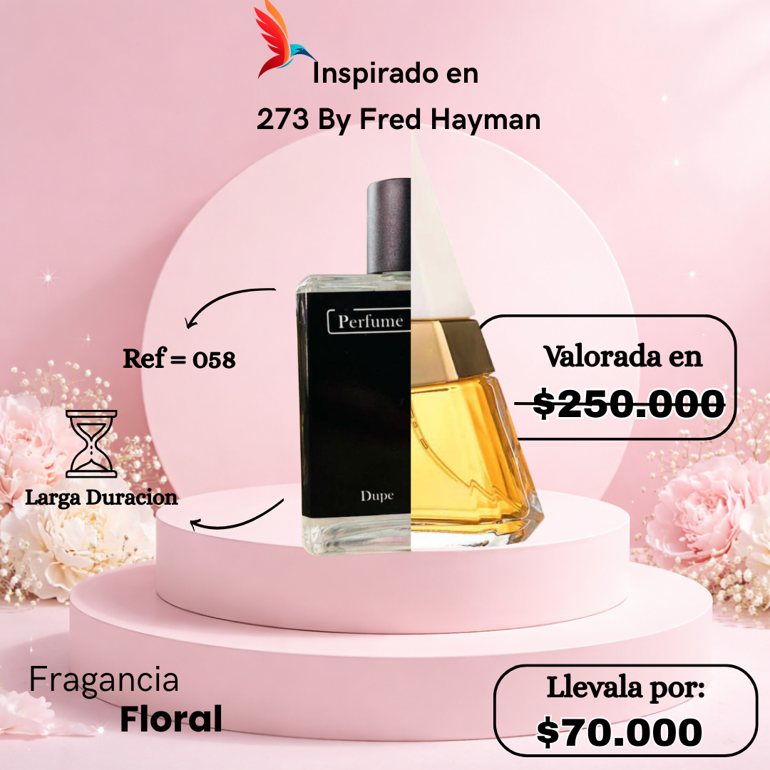 Perfume F058 inspirado en 273 By Fred Hayman