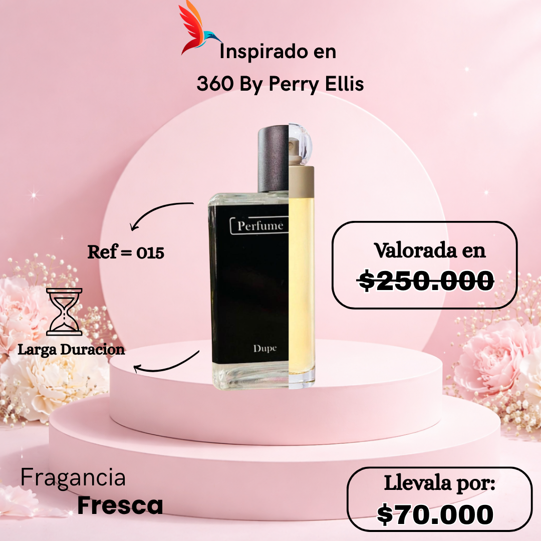 Perfume F015 inspirado en 360 by Perry Ellis