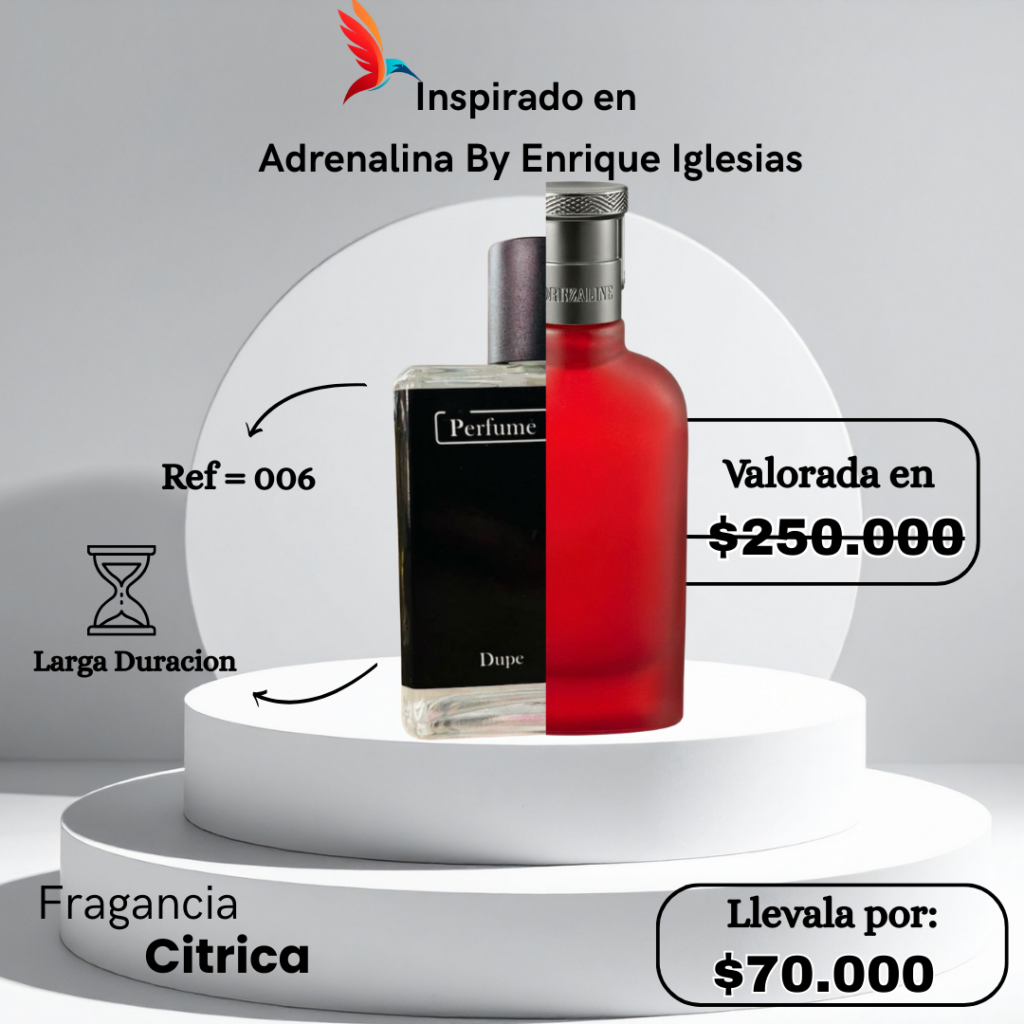 Perfume M006 Inspirado en  Inspirado en Adrenalina By Enrique Iglesias