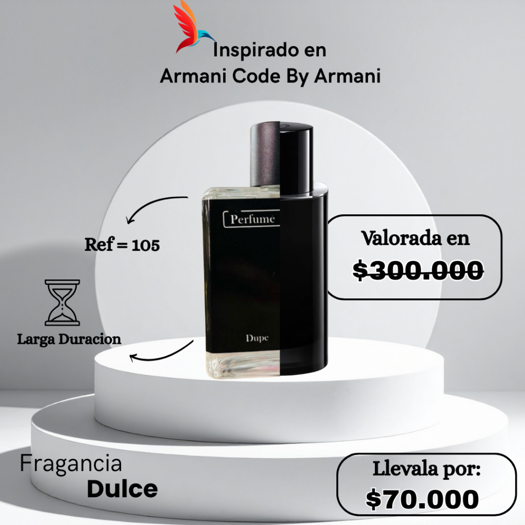 Perfume M105 inspirado en Armani Code by Giorgio Armani