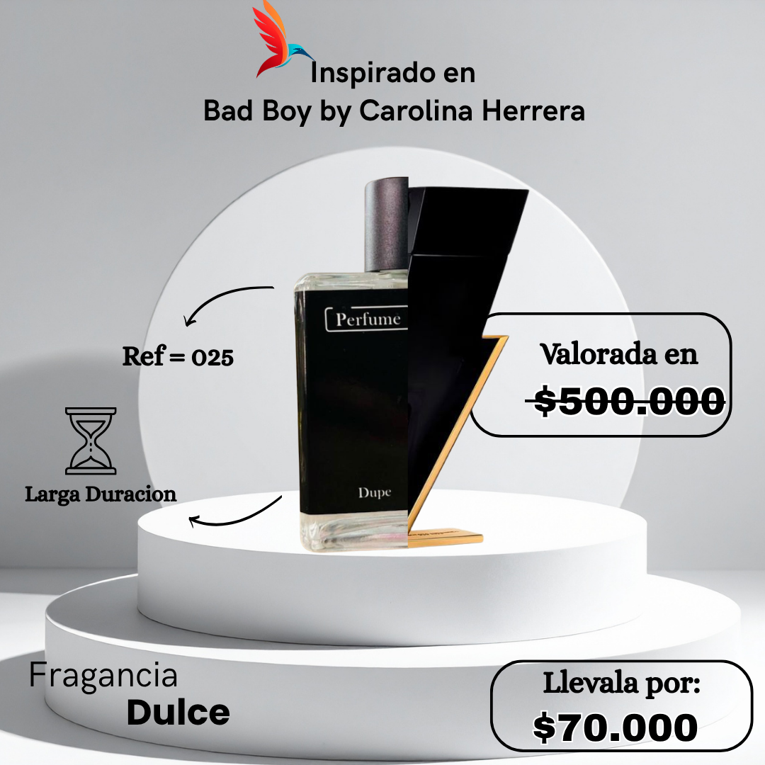 Perfume M025 Inspirada en Bad Boy By Carolina Herrera