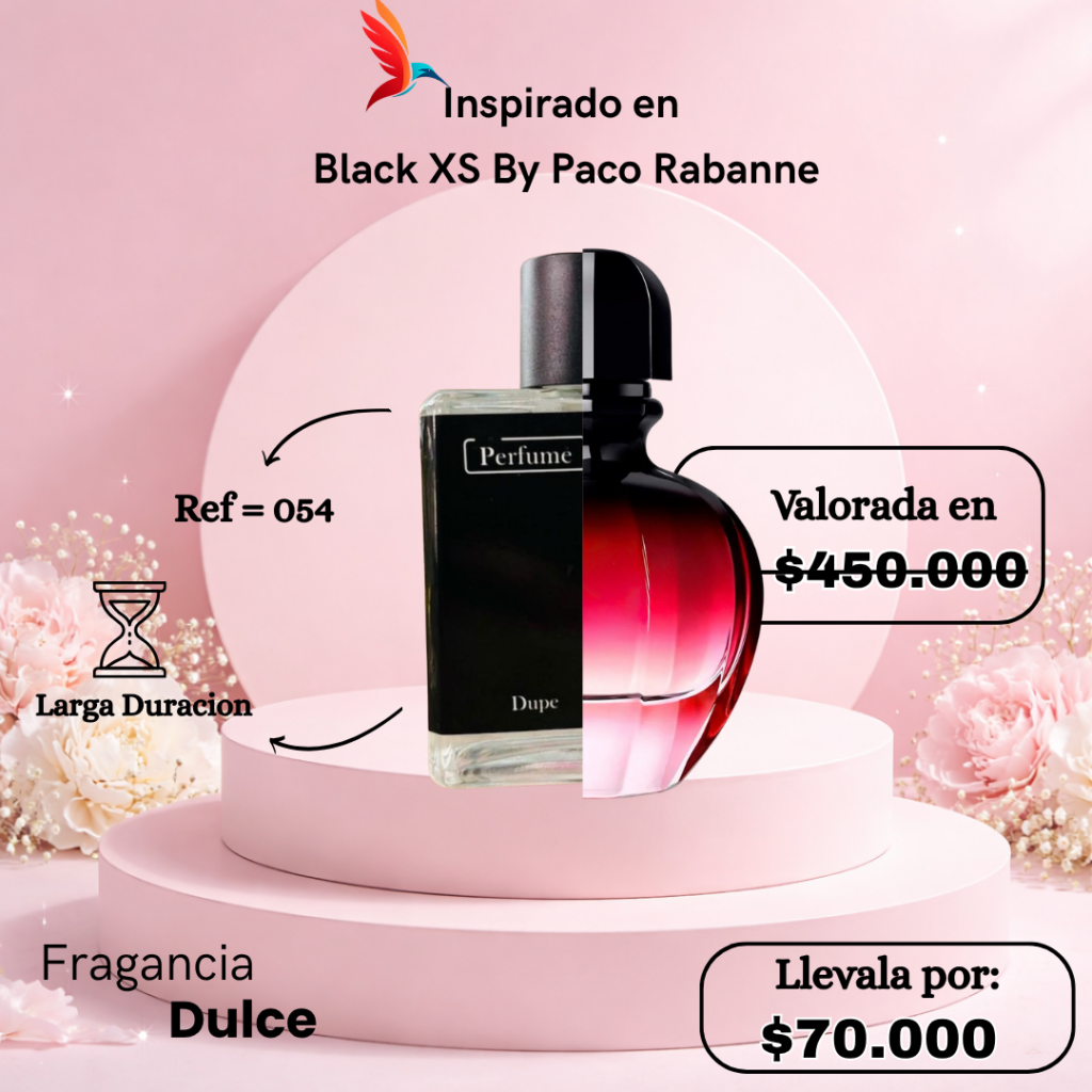 Perfume F054 inspirado en Black XS by Paco Rabanne