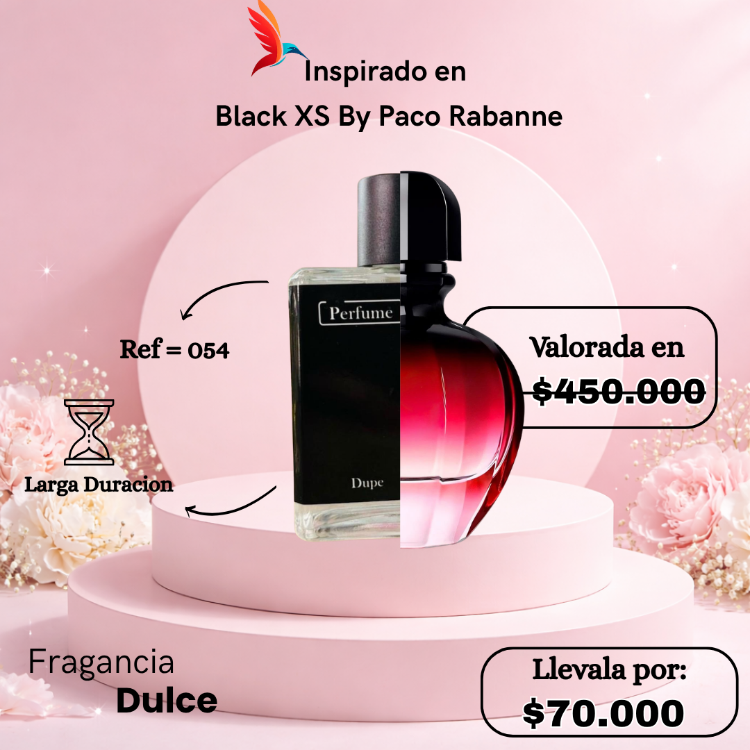 Perfume F054 inspirado en Black XS by Paco Rabanne