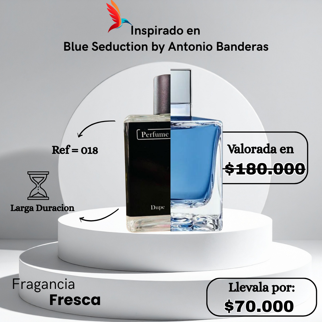 Perfume M018 Inspirado en Blue Seduction By Antonio Banderas
