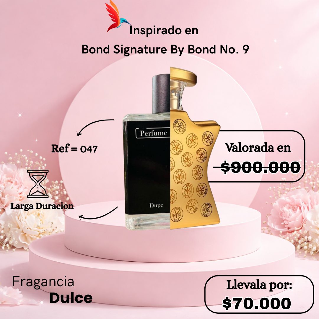 Perfume F047 inspirado en Bond Signature By Bond No. 9