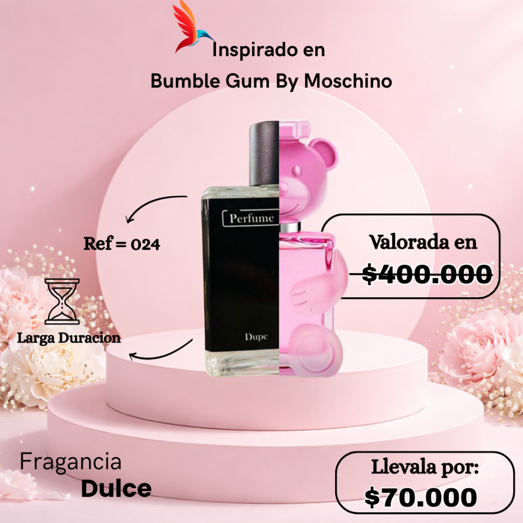 Perfume F024 inspirado en Bumble Gum By Moschino