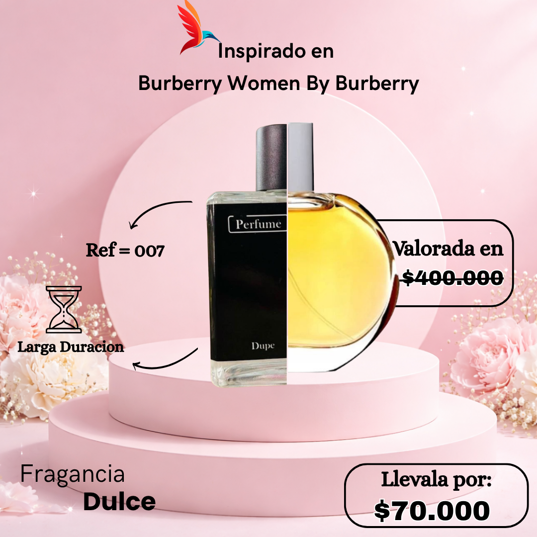 Perfume F007 inspirado en Burberry Women by Burberry