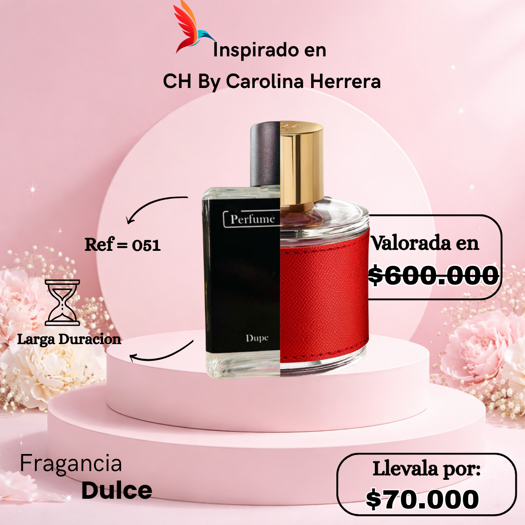 Perfume F051 inspirado en CH by Carolina Herrera