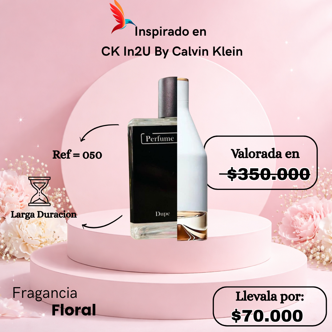 Perfume F050 inspirado en CK In2U by Calvin Klein