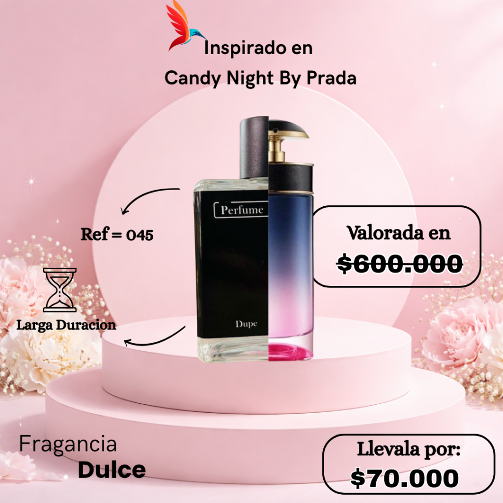 Perfume F045 inspirado en Candy Night By Prada