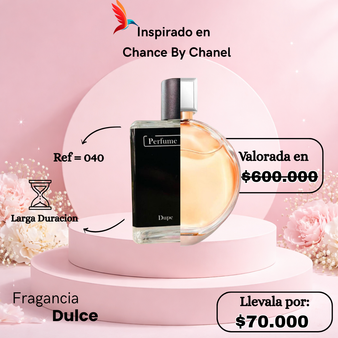 Perfume F040 inspirado en Chance by Chanel