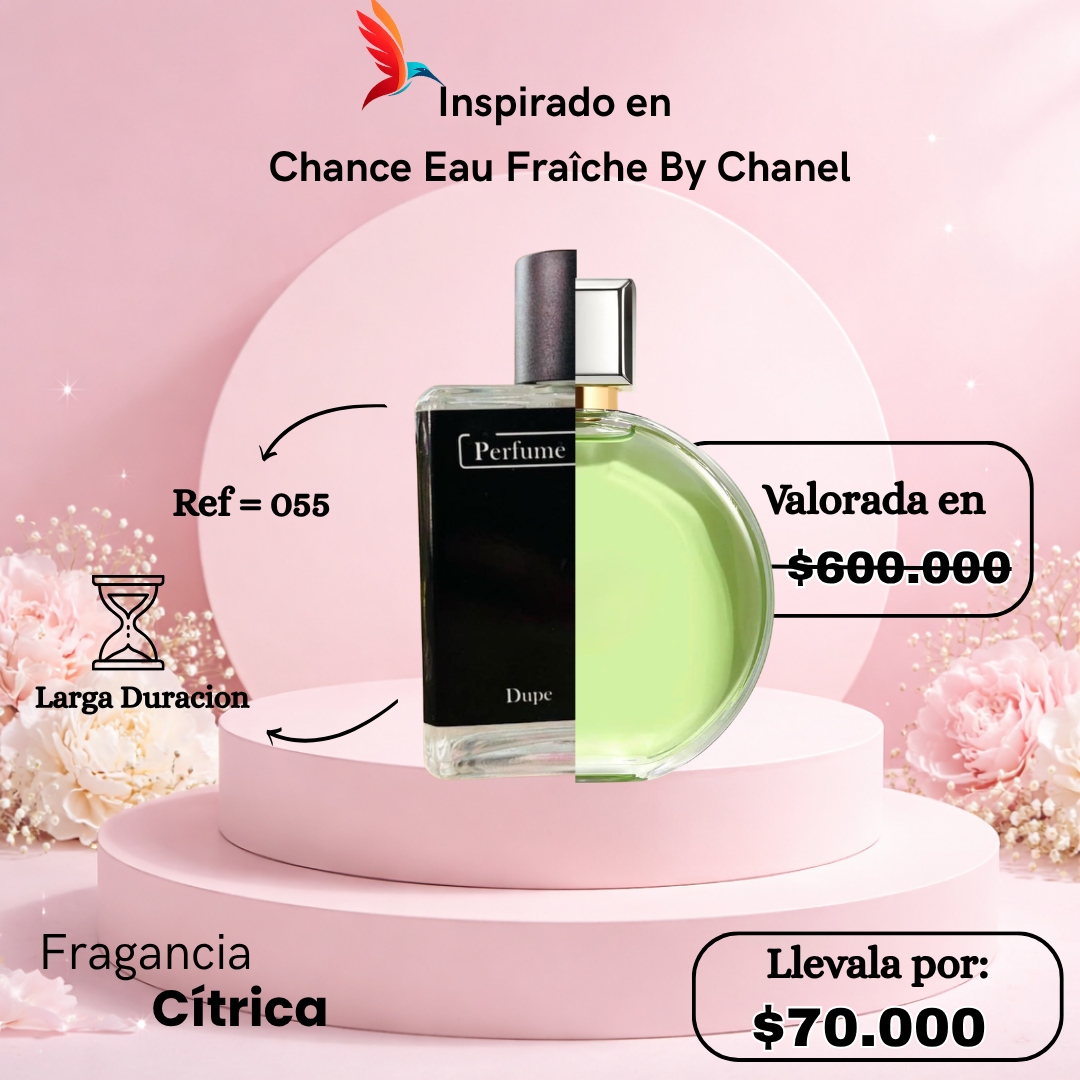 Perfume F055 inspirado en Chance Eau Fraîche by Chanel