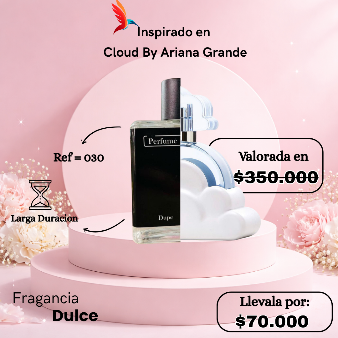 Perfume F030 inspirado en Cloud by Ariana Grande