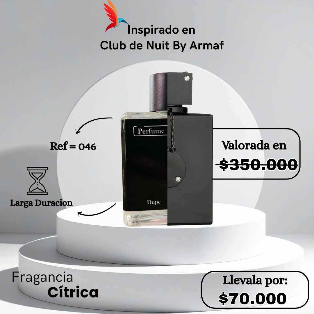 Perfume M046 inspirado en Club de Nuit Intense Man by Armaf