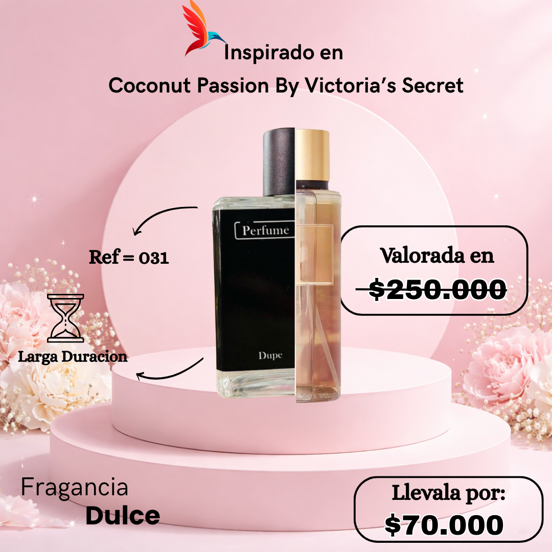 Perfume F031 inspirado en Coconut Passion by Victoria’s Secret