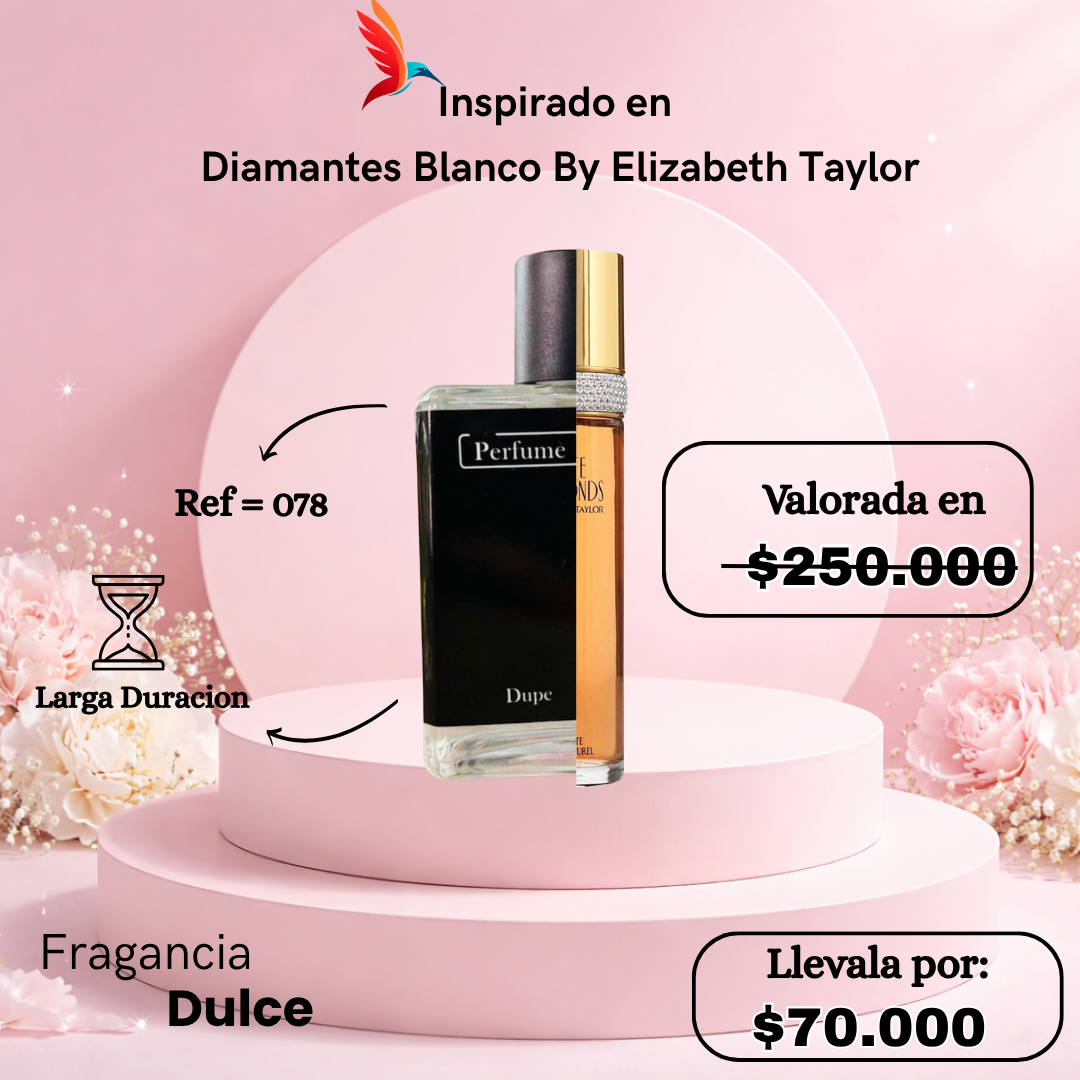 Perfume F078 inspirado en Diamantes Blanco