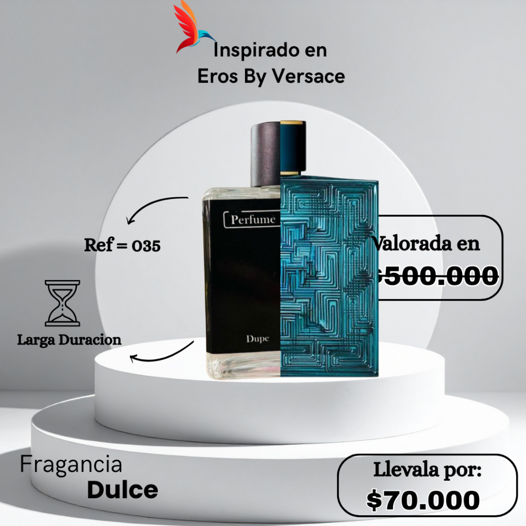Perfume M035 inspirado en Eros by Versace