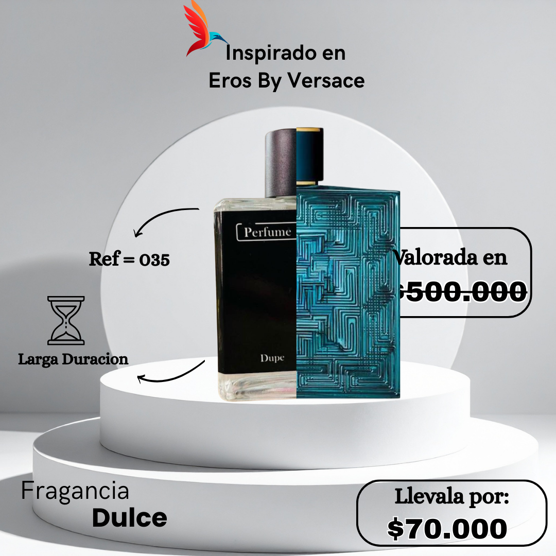Perfume M035 inspirado en Eros by Versace