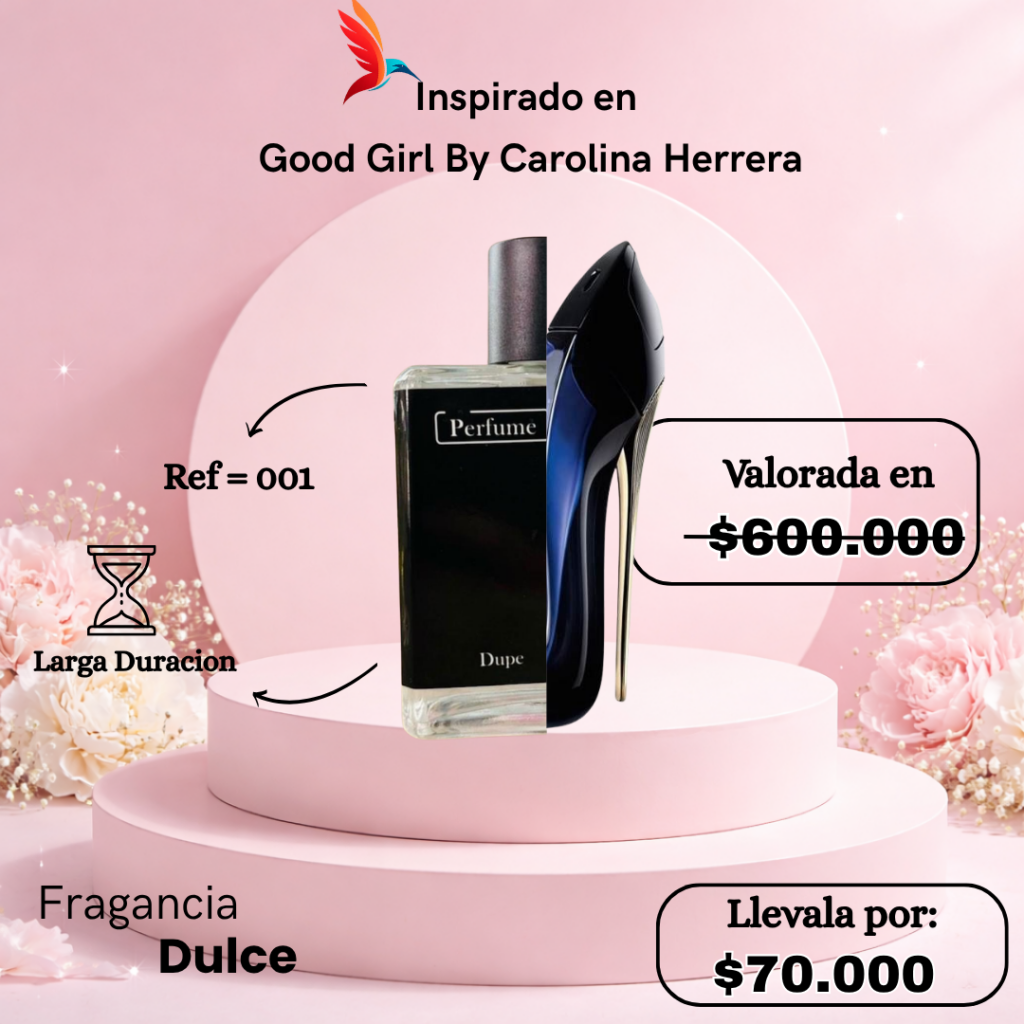 Perfume F001 inspirado en Good Girl by Carolina Herrera