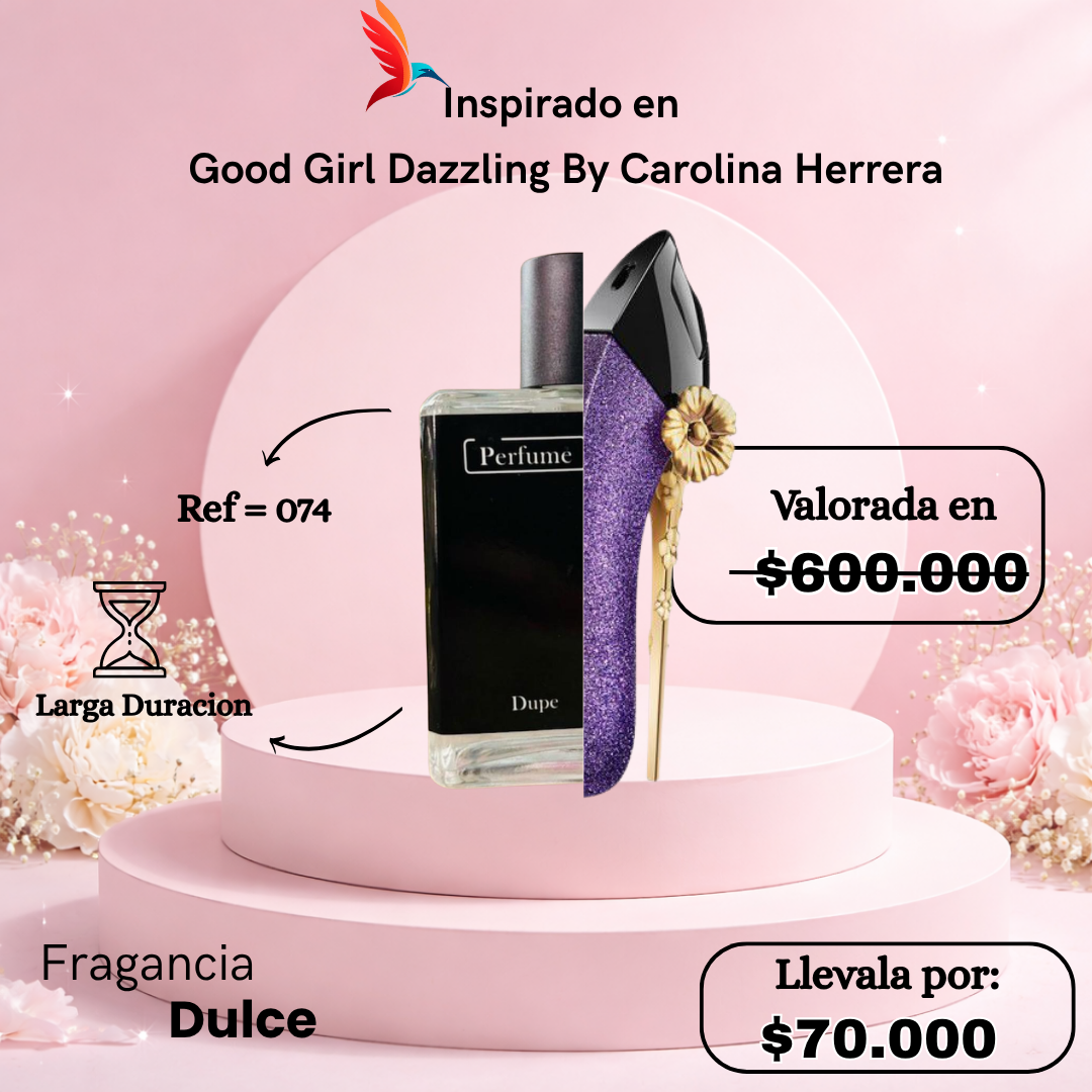 Perfume F074 inspirado en Good Girl Dazzling by Carolina Herrera