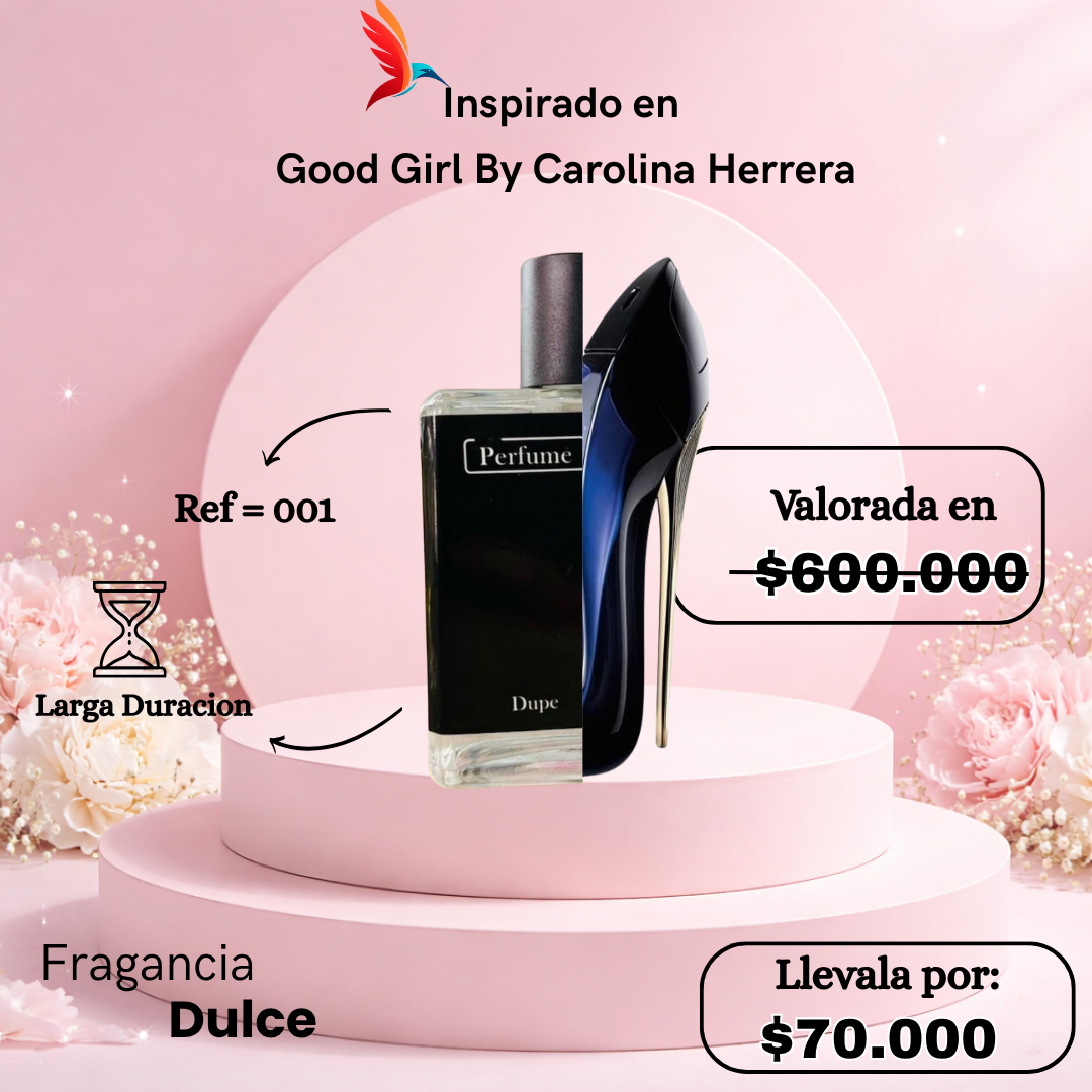 Perfume F001 inspirado en Good Girl by Carolina Herrera