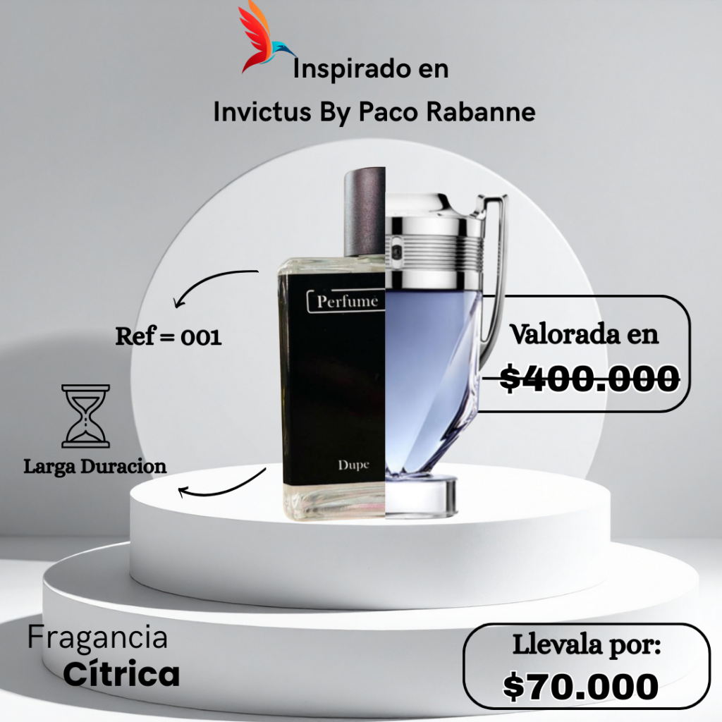 Perfume M001 Inspirado en Invictus By Paco Rabanne