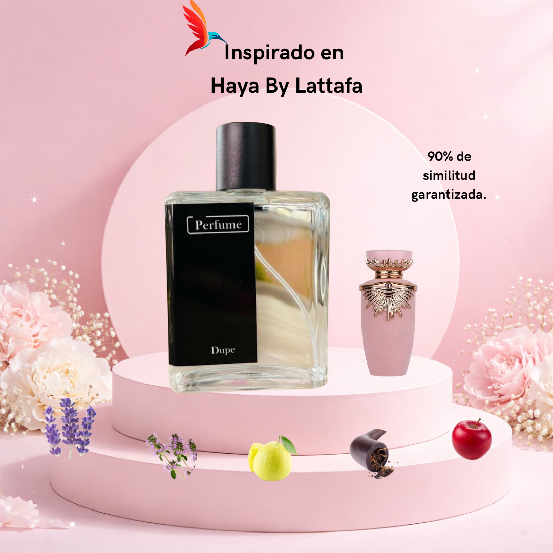 Perfume F059 inspirado en Haya by Lattafa - Imagen 2