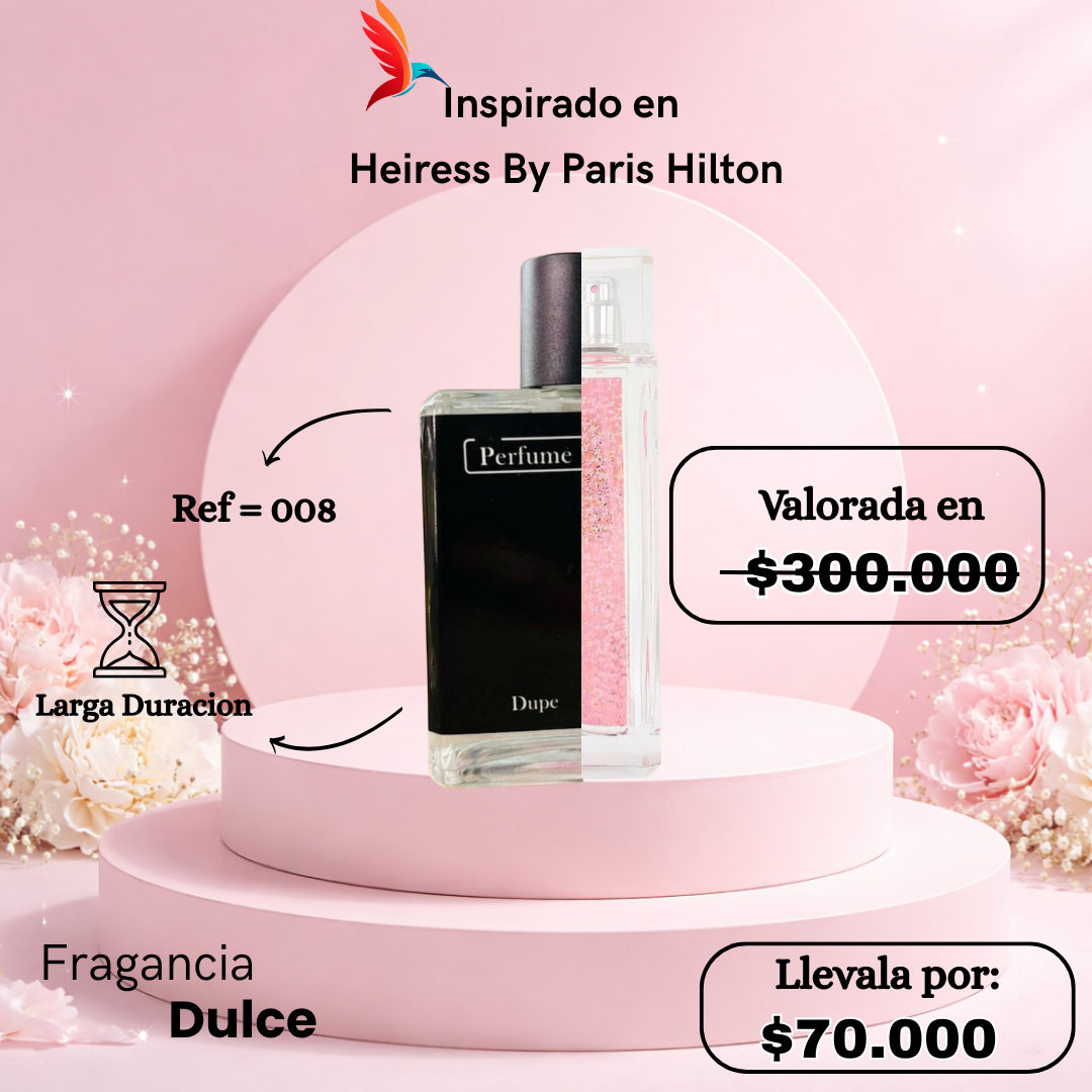 Perfume F008 inspirado en Heiress by Paris Hilton