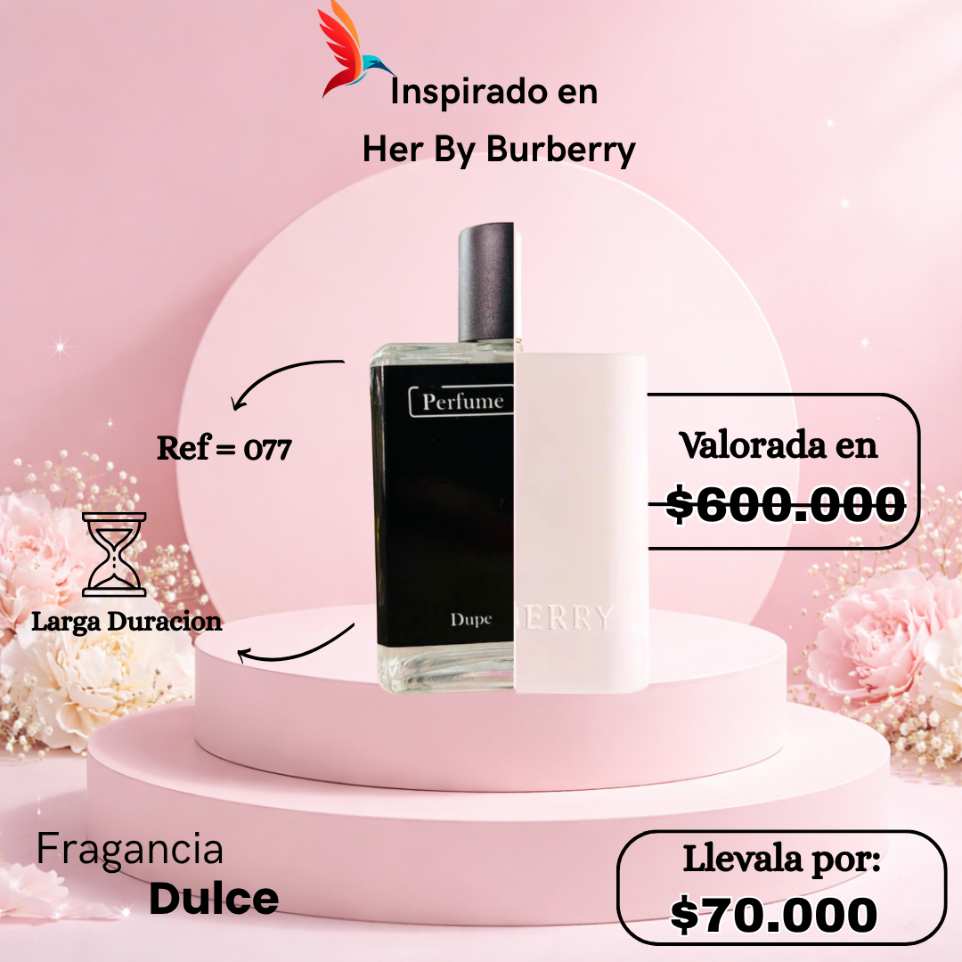 Perfume F077 inspirado en Her by Burberry