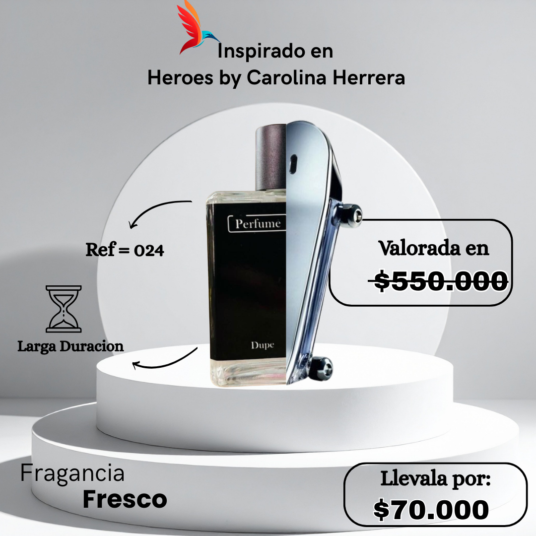 Perfume M024 Inspirado en Heroes By Carolina Herrera