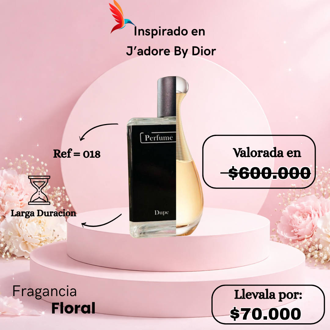 Perfume F018 inspirado en J’adore by Dior