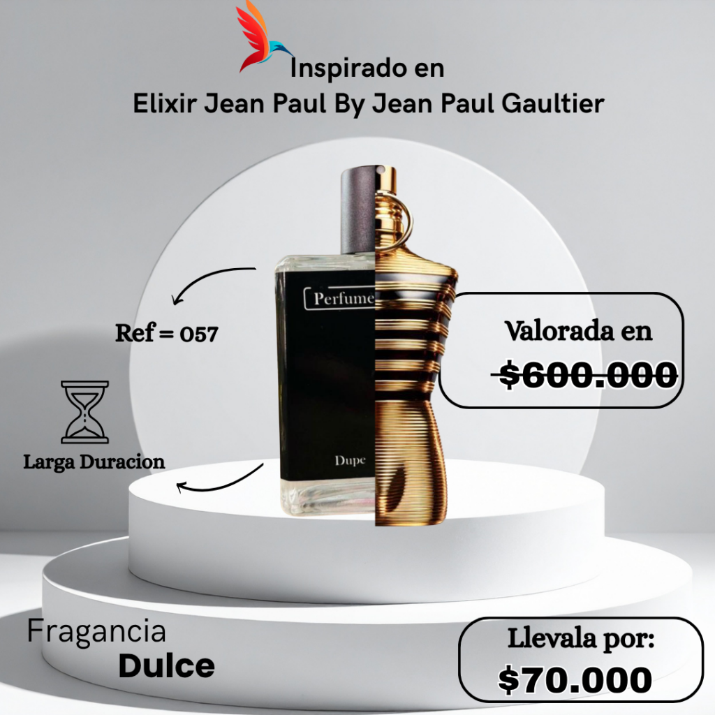 Perfume M057 inspirado en Le Male Elixir by Jean Paul Gaultier