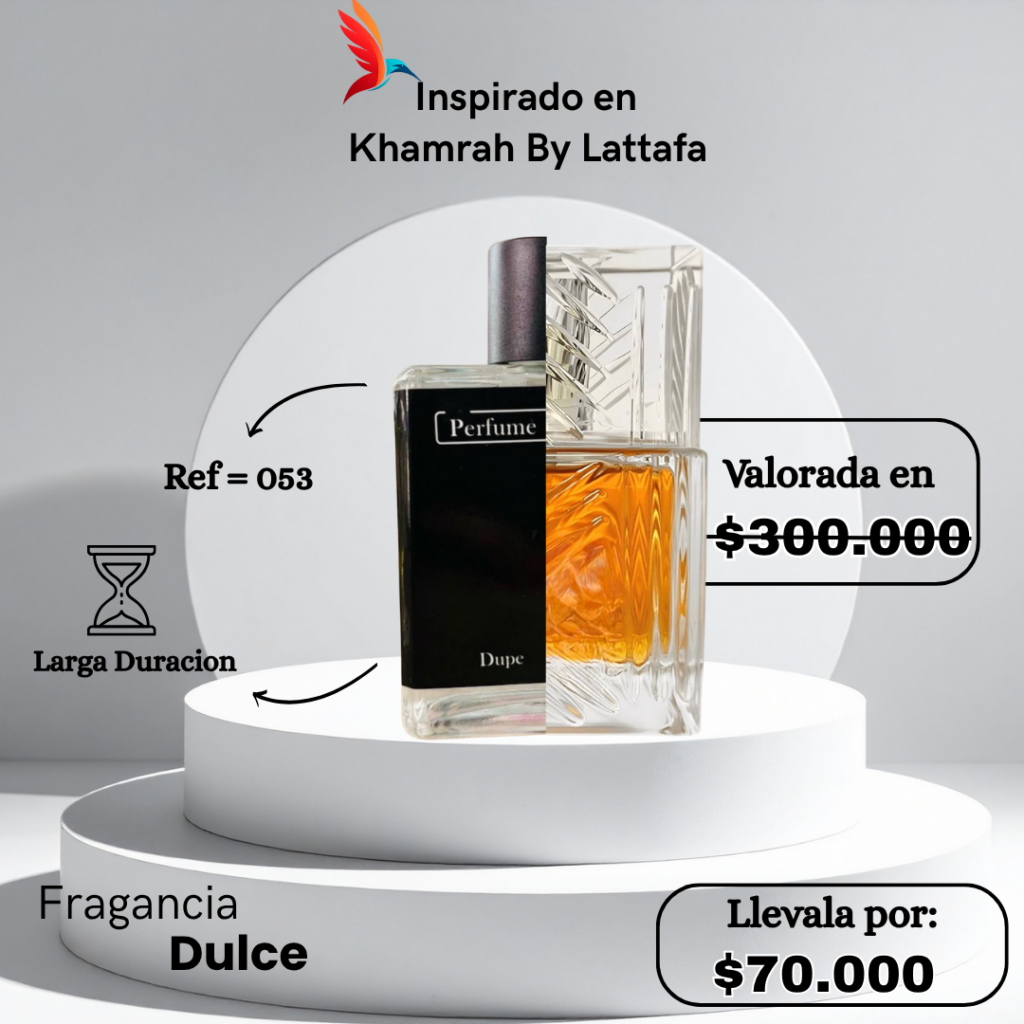 Perfume M053 inspirado en Khamrah by Lattafa