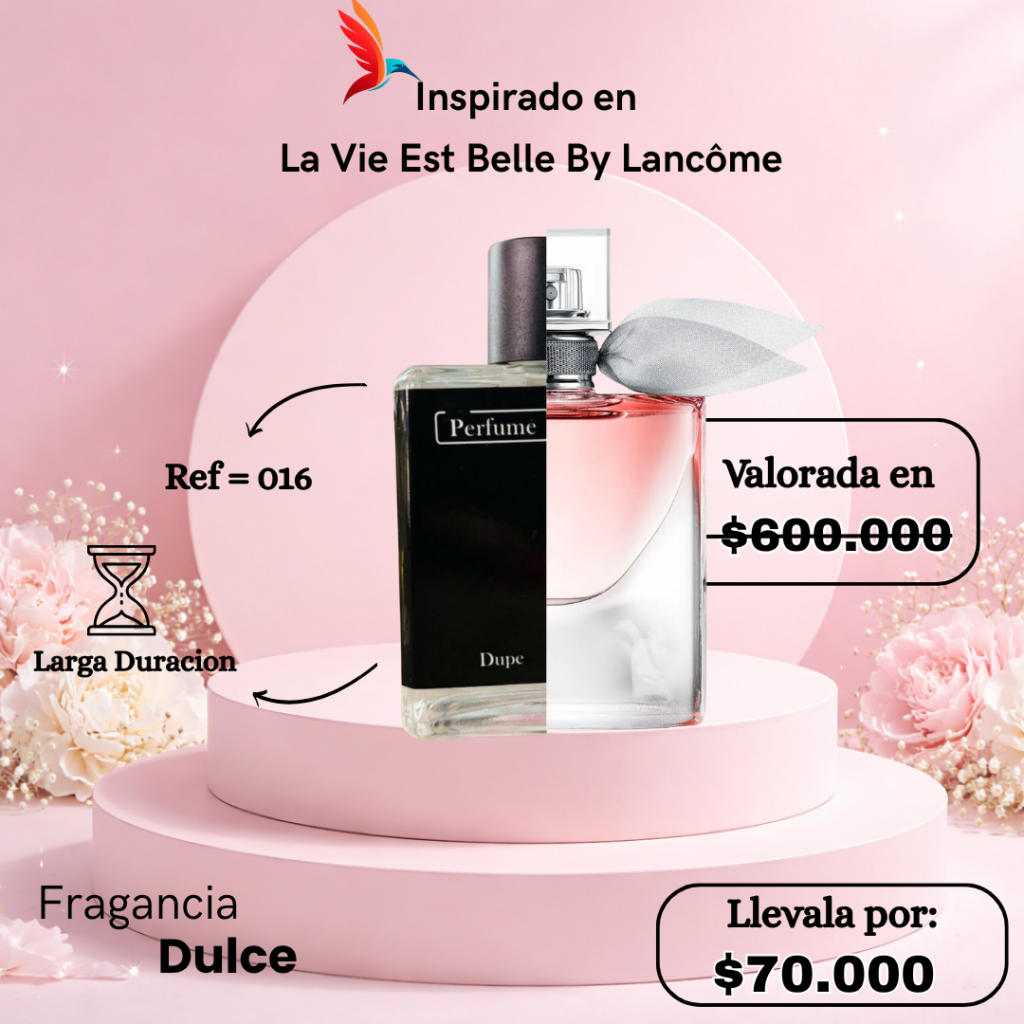 Perfume F016 inspirado en La Vie Est Belle by Lancôme