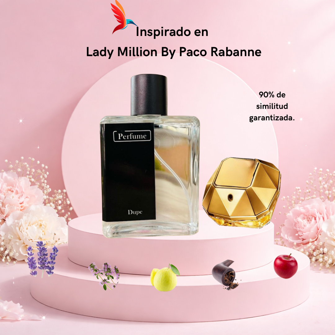 Perfume F026 inspirado en Lady Million by Paco Rabanne - Imagen 2