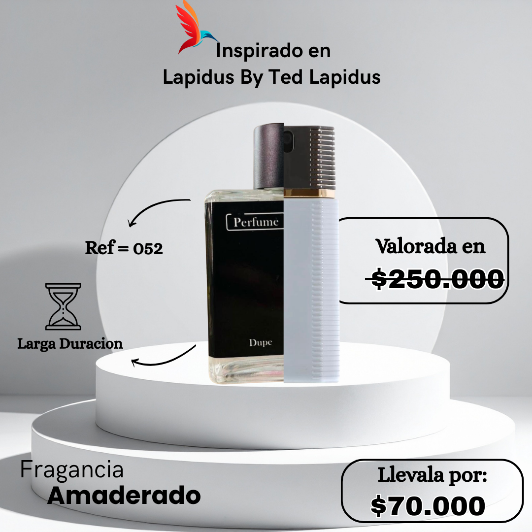 Perfume M052 inspirado en Lapidus Pour Homme by Ted Lapidus