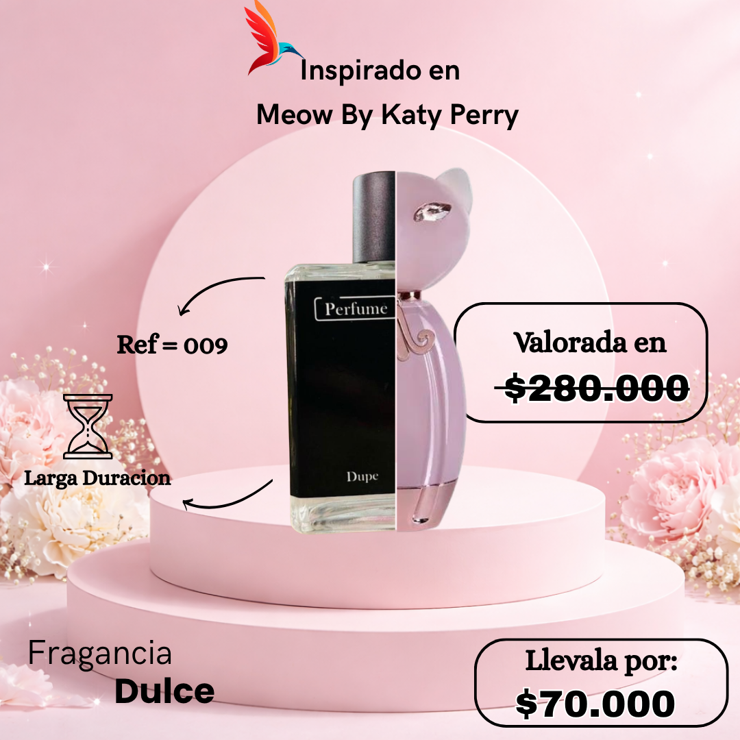 Perfume F009 inspirado en Meow by Katy Perry