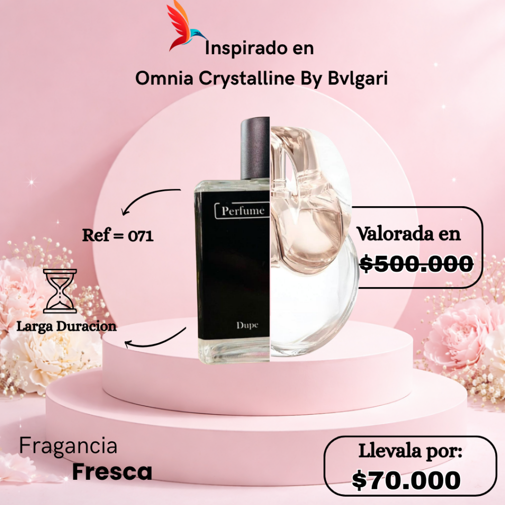 Perfume F071 inspirado en Omnia Crystalline by Bvlgari