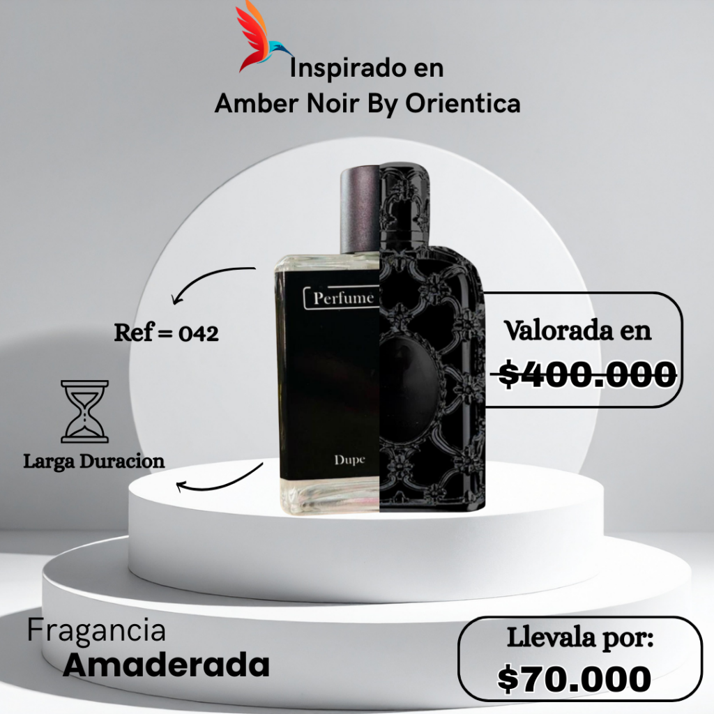 Perfume M042 inspirado en Amber Noir by Orientica