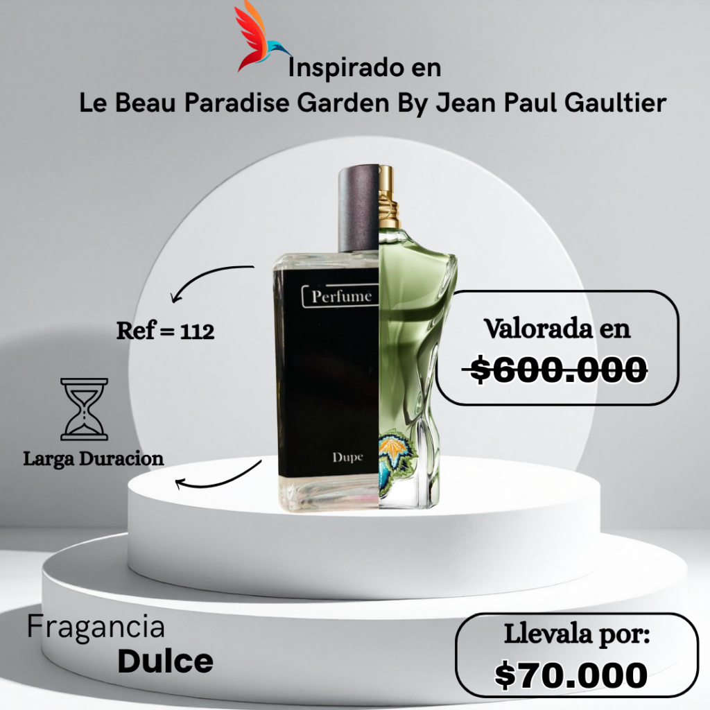 Perfume M112 inspirado en Le Beau Paradise Garden by Jean Paul Gaultier