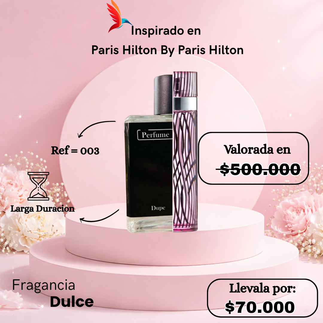 Perfume F003 inspirado en Paris Hilton by Paris Hilton