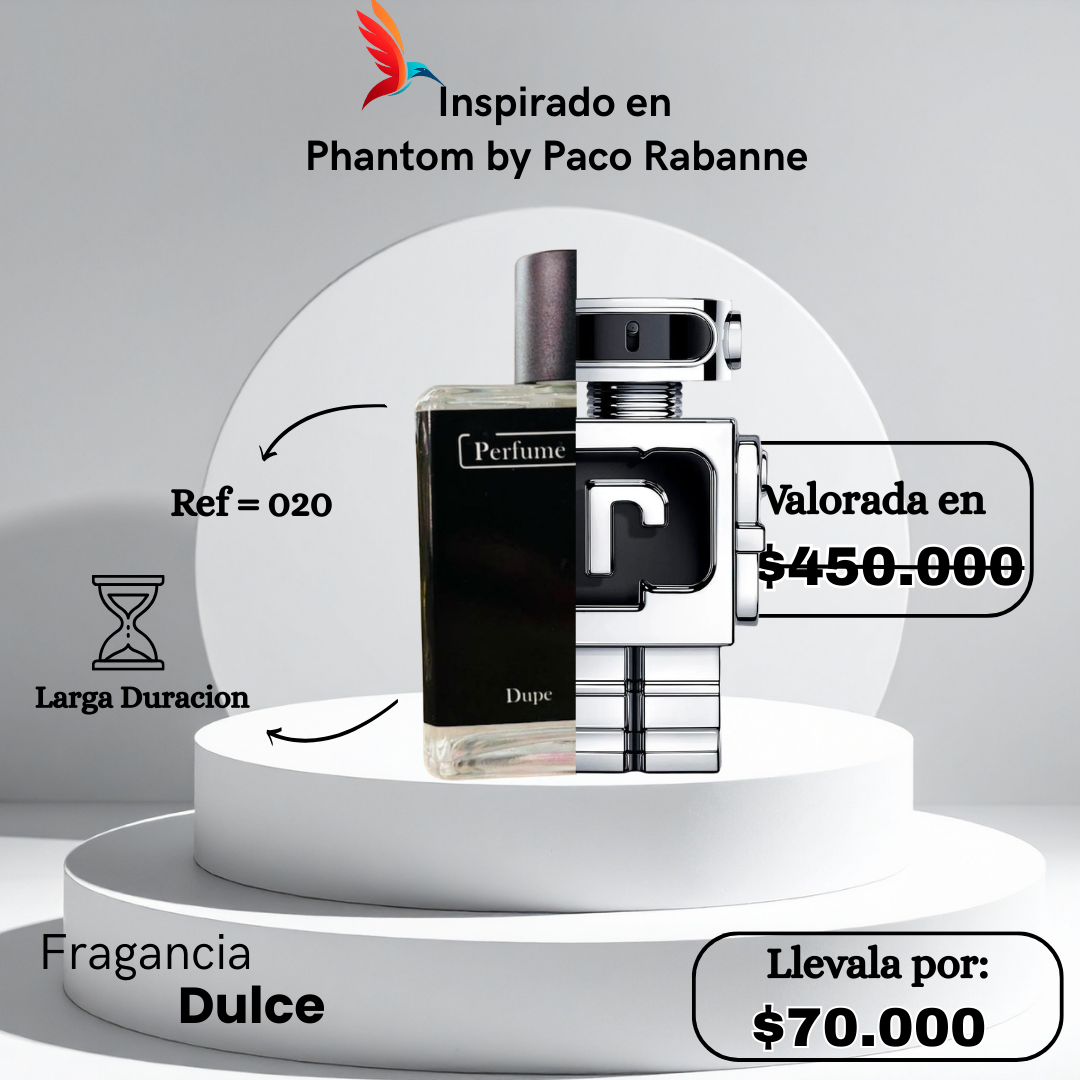 Perfume M020 Inspirado en Phantom By Paco Rabanne