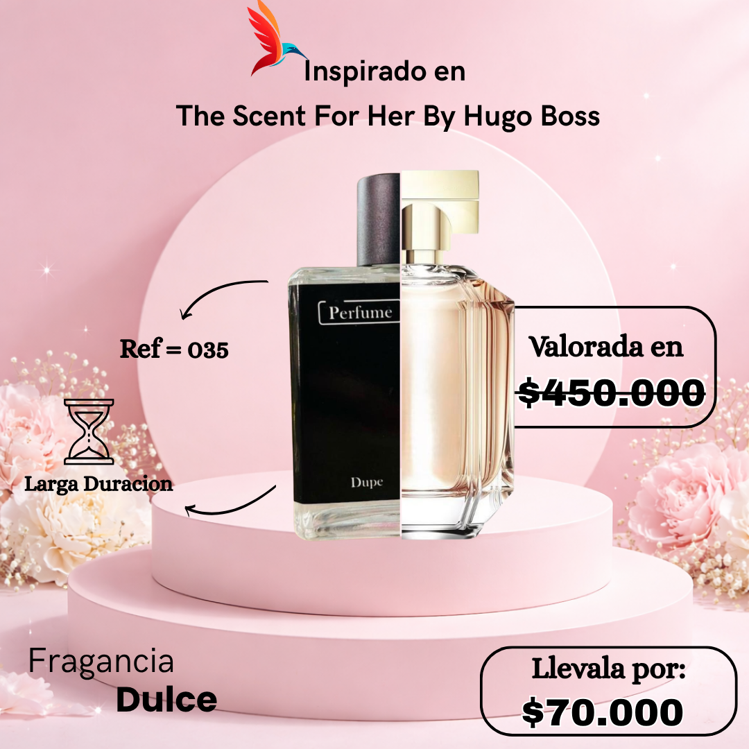 Perfume F035 inspirado en The Scent for Her by Hugo Boss
