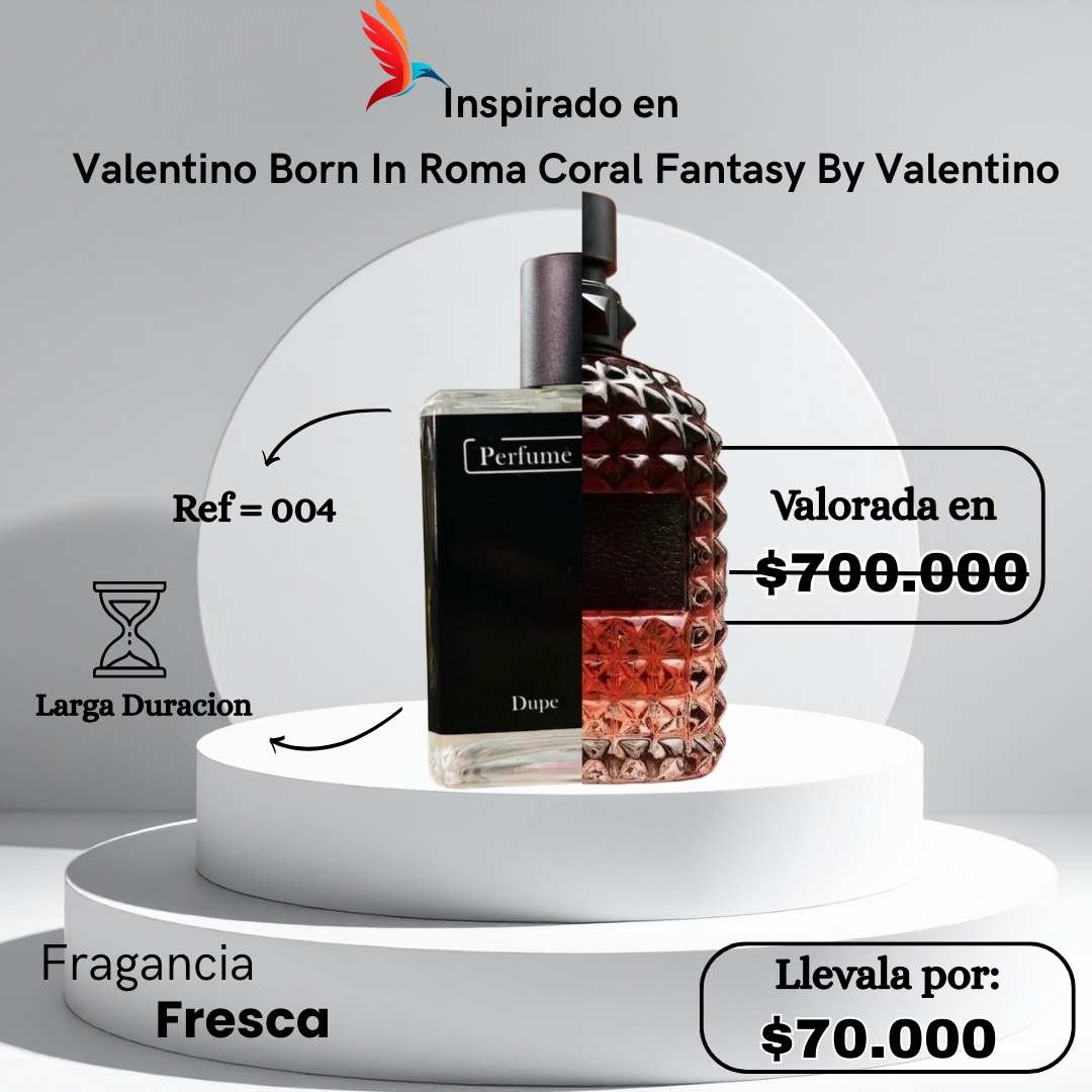 Perfume M004 Inspirado en  Valentino Born In Roma Coral Fantasy By Valentino