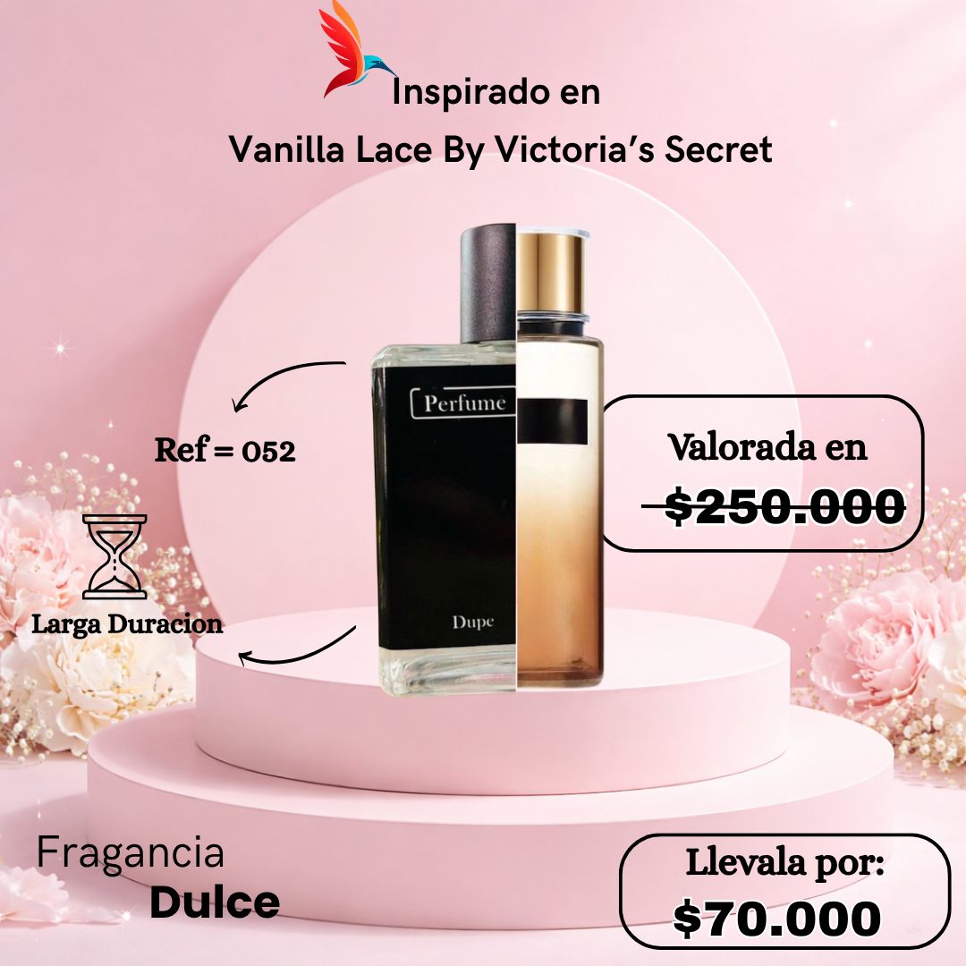 Perfume F052 inspirado en Vanilla Lace by Victoria’s Secret