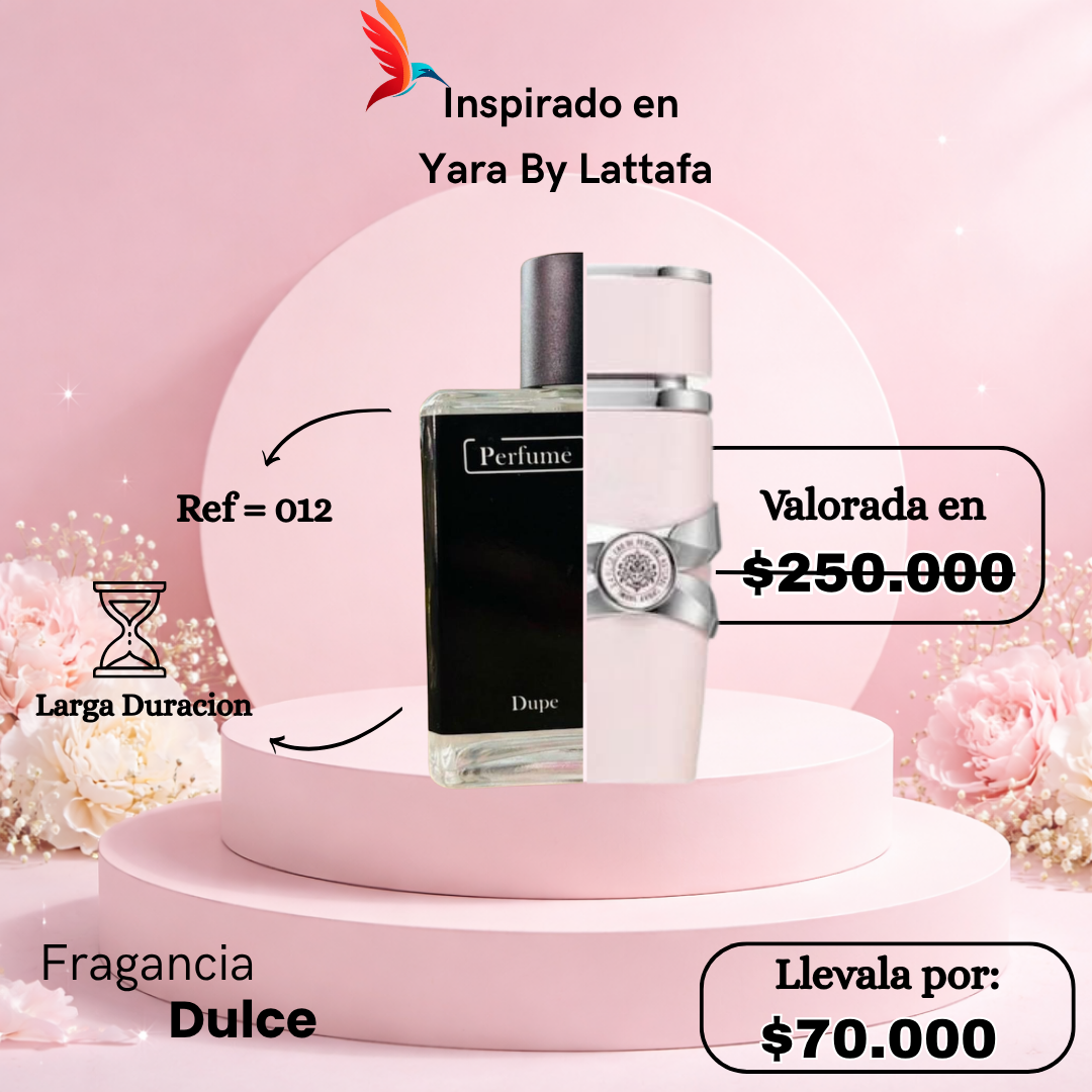 Perfume F012 inspirado en Yara by Lattafa